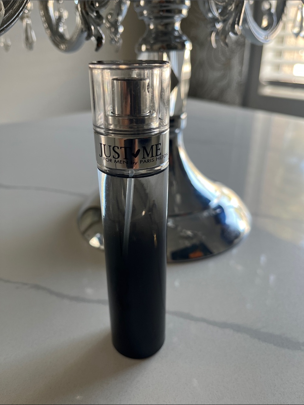 Paris Hilton Just Me Travel Spray - Black & Silver Men’s fragrance